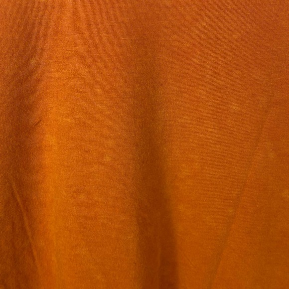 BP. Cropped TShirt Large Womens Orange Short Sleeve Distressed Front Pocket - Picture 9 of 11
